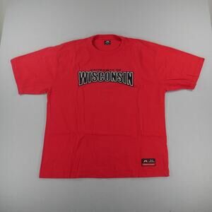 Vintage Y2K Pro Player University of Wisconsin Embroidered Logo Mens Size XL